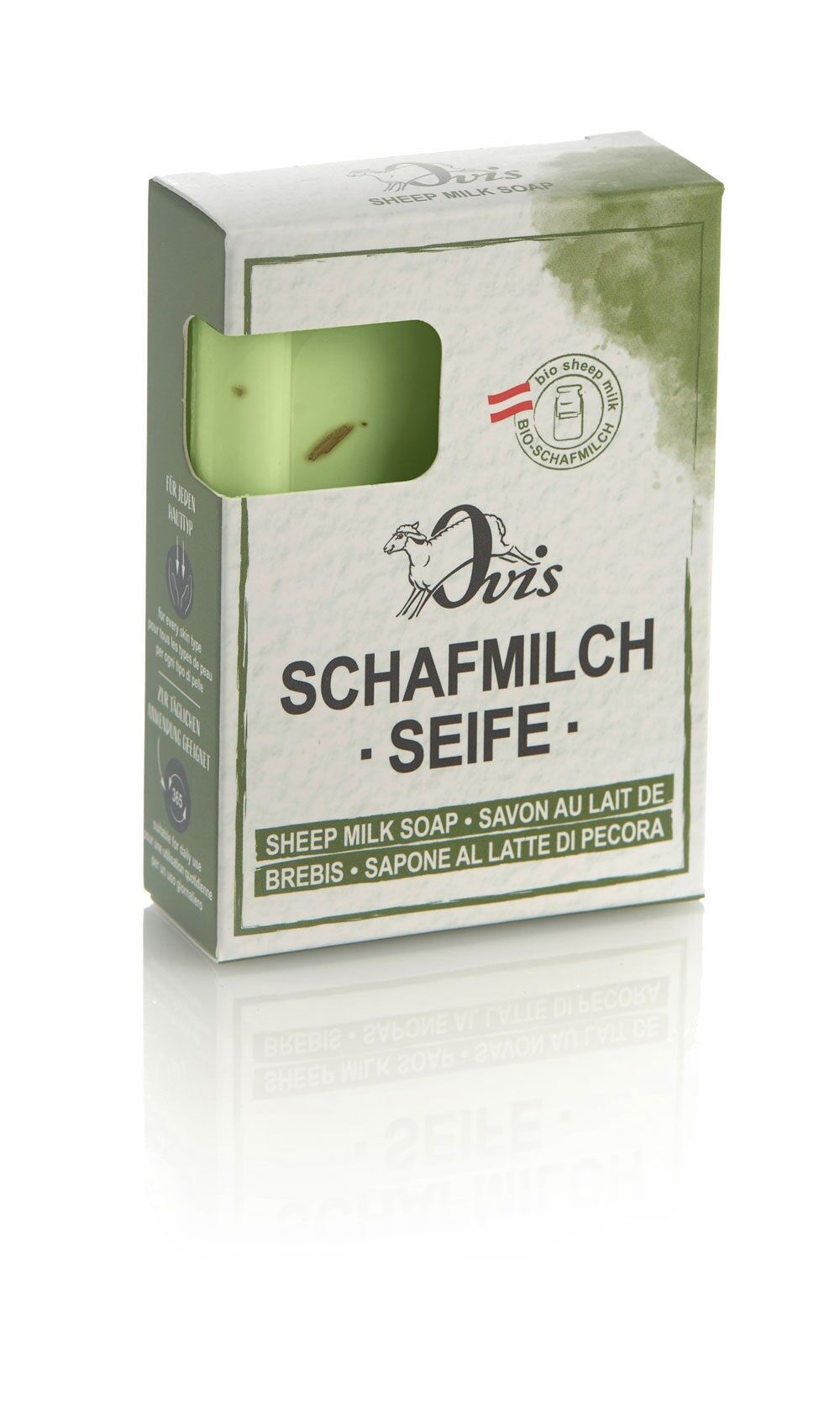 Ovis-Seife Eckig verp.RosmarinOrange 8,5x6cm 100 g