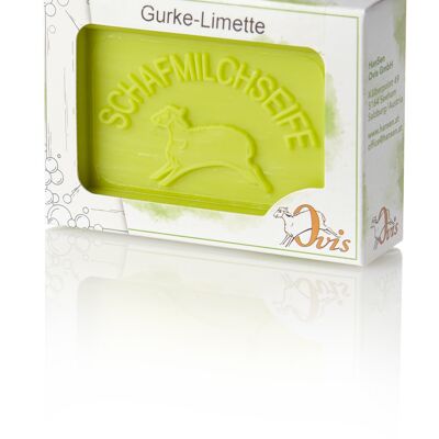Ovis soap square packed cucumber-lime 8.5x6 cm 100g