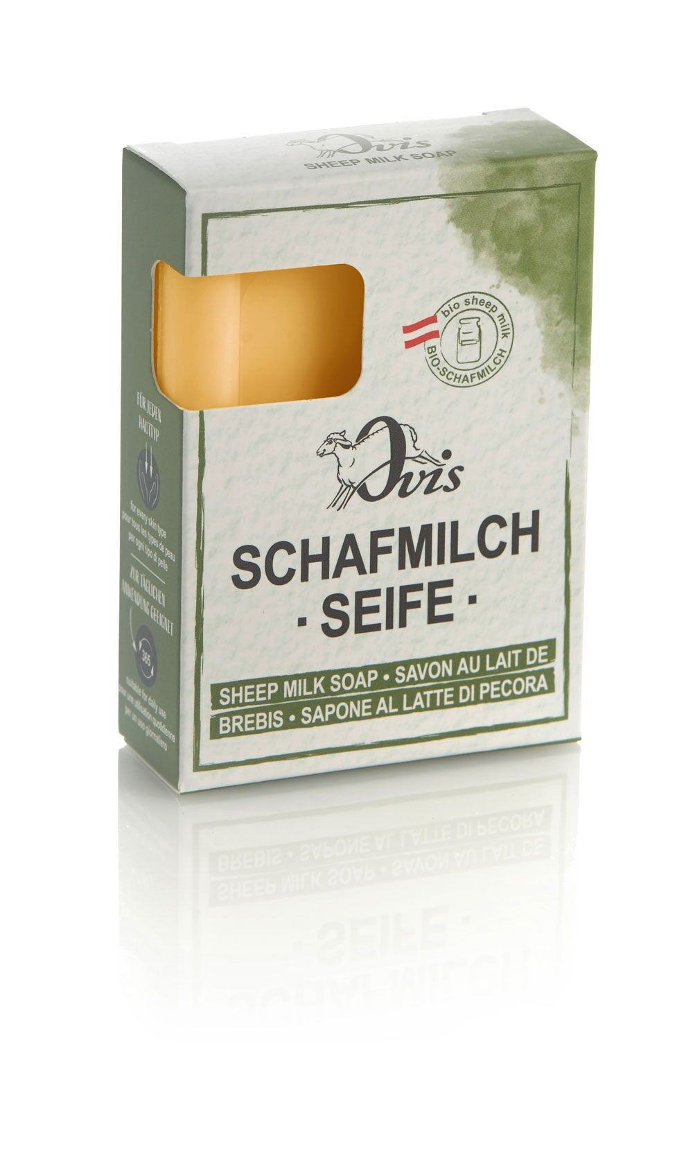 Sapone Ovis confezione angolare miele di curcuma 8,5x6 cm 100g