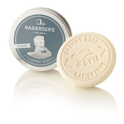 Sapone da barba Ovis Uomo 100g lattina di alluminio confezionata con etichetta