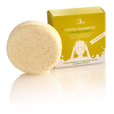Ovis Shampoo Solido Limone-Menta Cartone singolo da 50g