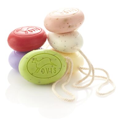 Ovis soap cord 200 g display 12 pieces assorted.