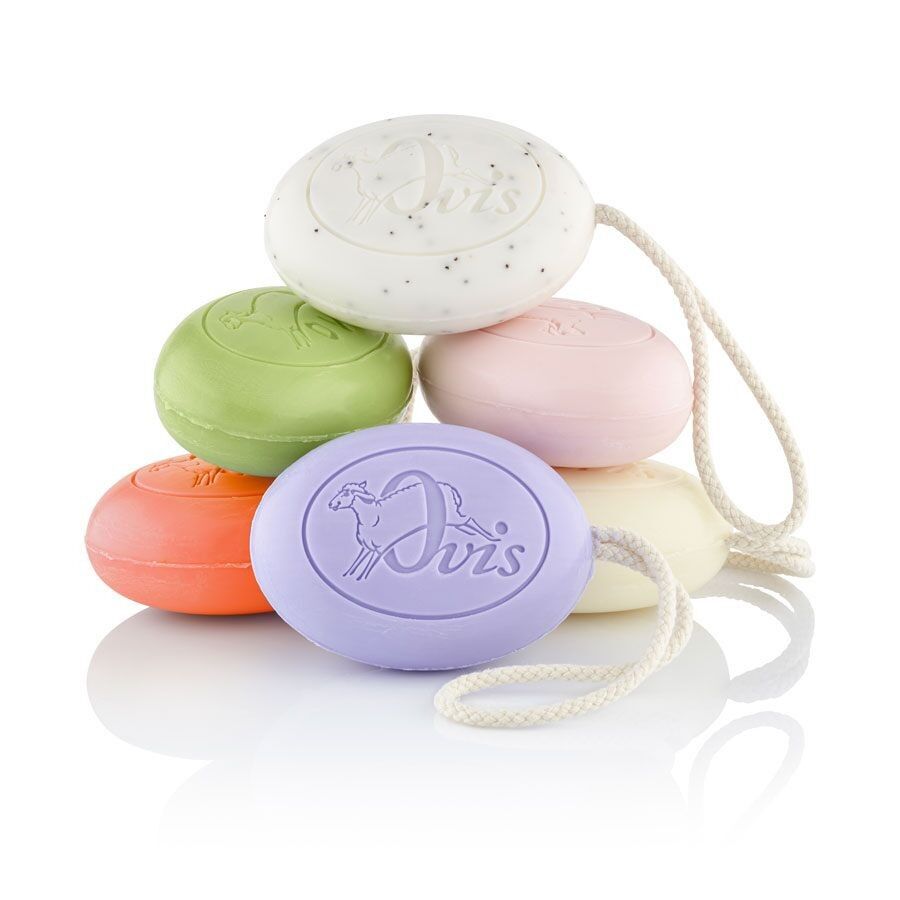 Ovis-Seife Kordel 200 g Display 12 Stk. sortiert.