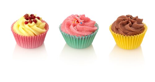 Ovis Schafmilch-Badecupcakes Party 4 cm 45 g