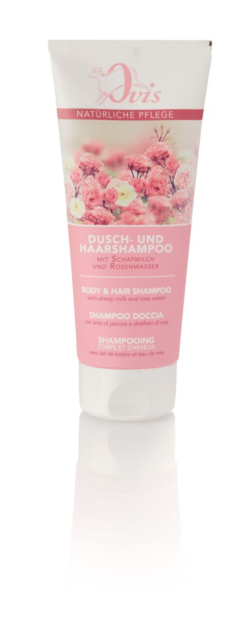 Ovis Dusch- u. Haarshampoo mit Rosenwasser 200 ml