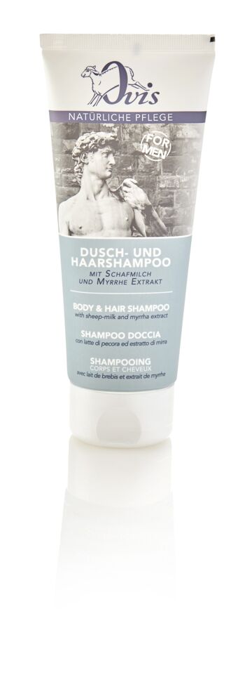 Shampooing douche et cheveux Ovis pour homme 200 ml