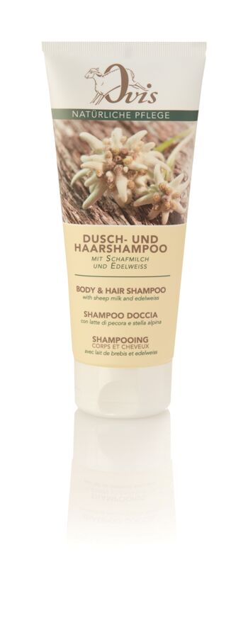 Ovis shampooing douche et cheveux Edelweiss 200 ml