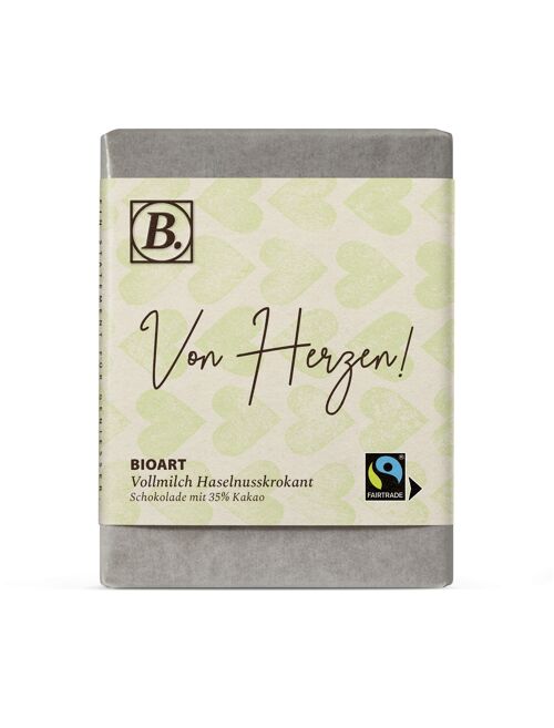 B. Schokolade Von Herzen 70g bio, FT-Cert.