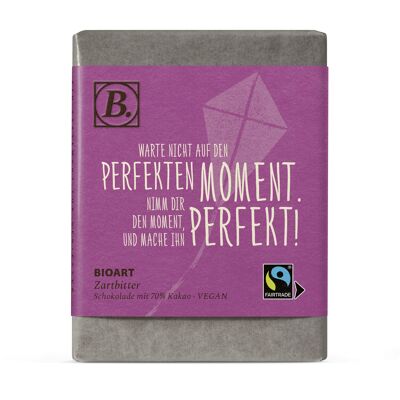 B. Chocolat N'attendez pas le moment parfait... 70g bio, FT-Cert.