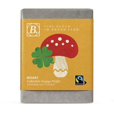 B. Chocolate New Year's Eve Lucky Mushroom 70g organic, FT-Cert.