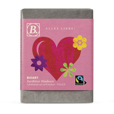 B. Cuore di cioccolato Valentin 70g biologico, FT-Cert.