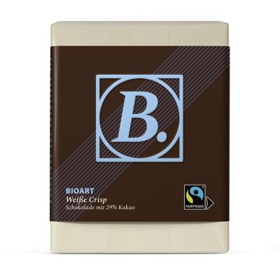 B. Schokolade Weiße Crisp 70g bio, FT-Cert.