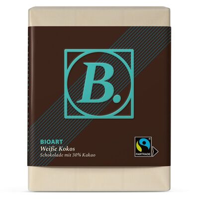 B. Chocolat Blanc Noix de Coco 70g bio, FT-Cert.