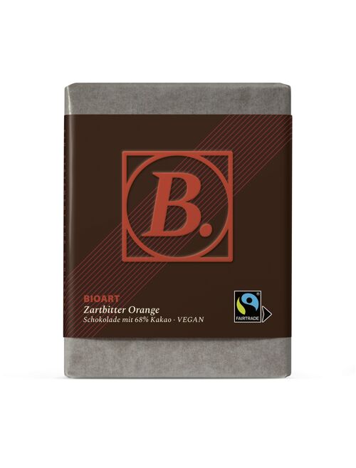 B. Schokolade Zartbitter Orange 70g bio, FT-Cert