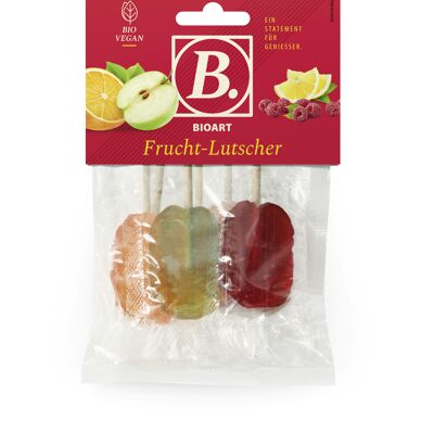 B. Sucettes aux fruits 62.5g bio