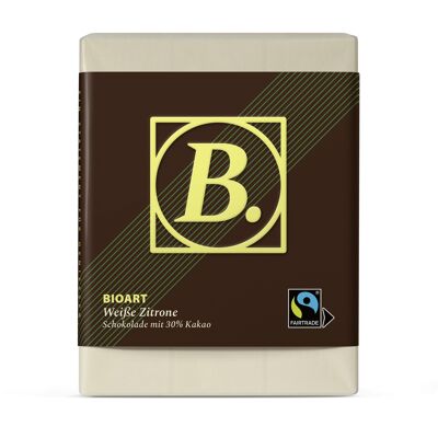 B. Cioccolato Bianco Limone 70g biologico, FT-Cert.