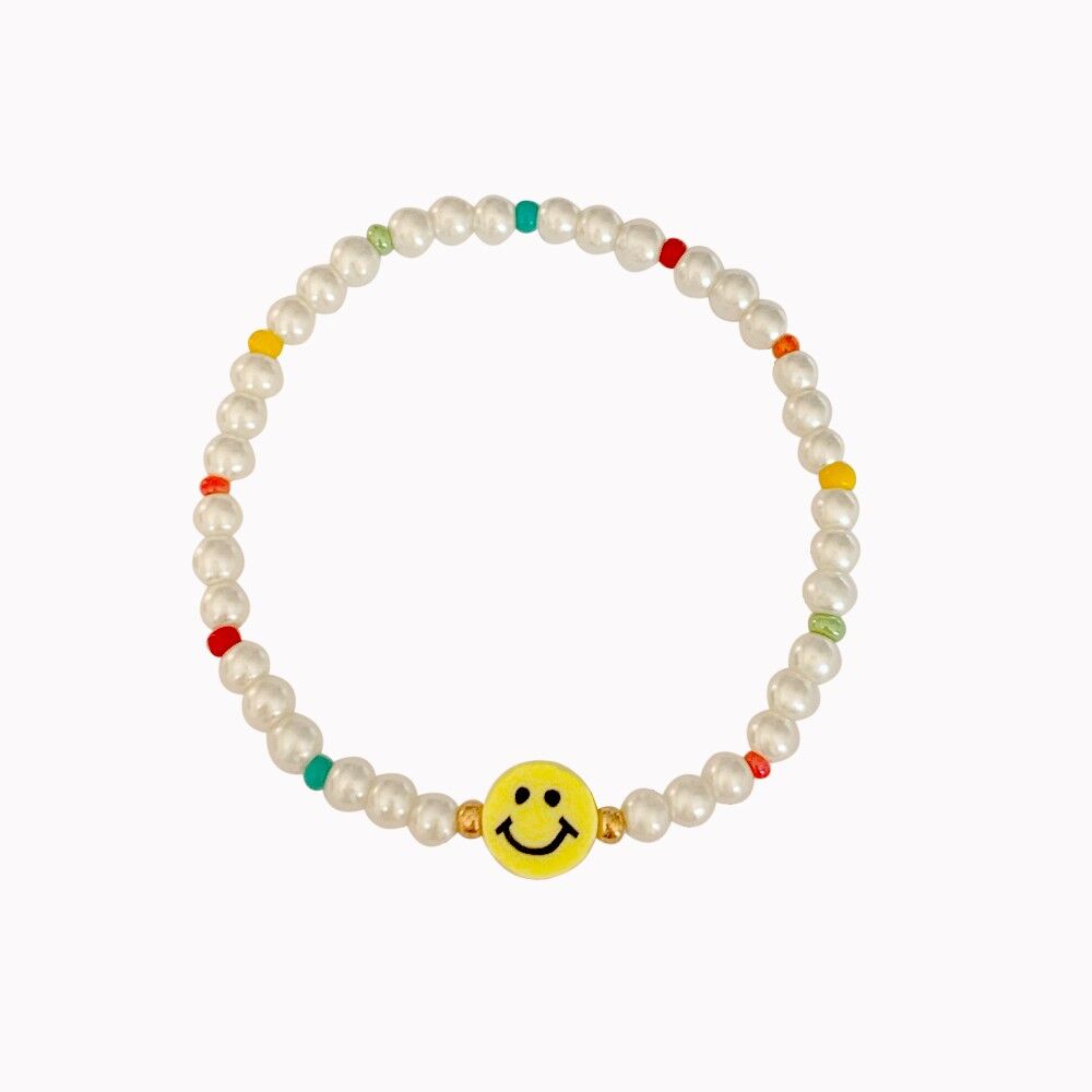 Armband Smiley-Perle
