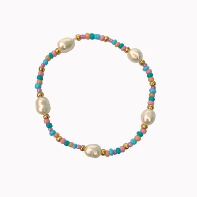 Bracelet pearls pastel
