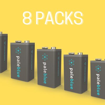 8 PACKUNGEN 9Volt