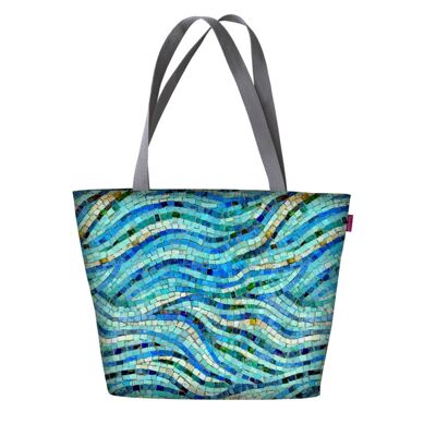 Borsa A Tracolla Mosaico In Canvas Linea Holiday Bertoni