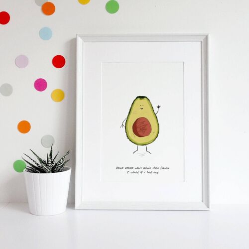 Avocado Wall Art Print , SKU015