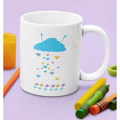 Tasse à café nuage bleu, SKU023