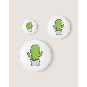Insigne d'épingle de bouton de cactus, SKU024 1