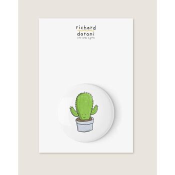 Insigne d'épingle de bouton de cactus, SKU024 4