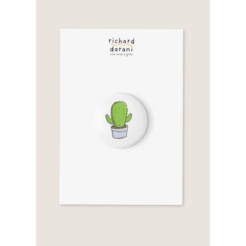 Insigne d'épingle de bouton de cactus, SKU026 1