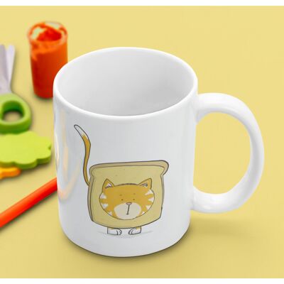 Cat in Bread 11oz Coffee Mug , SKU033