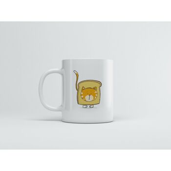 Tasse à café Chat dans le pain 11 oz, SKU033 3