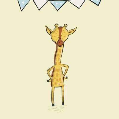 Giraffe Kindergarten Kunstdruck, SKU053