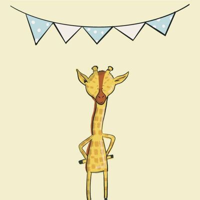 Giraffe Kindergarten Kunstdruck, SKU053