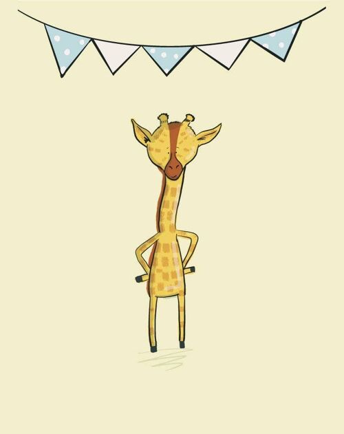 Giraffe Nursery Art Print , SKU054