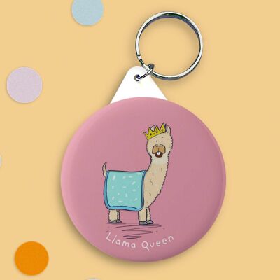 Llama Queen Keyring , SKU083