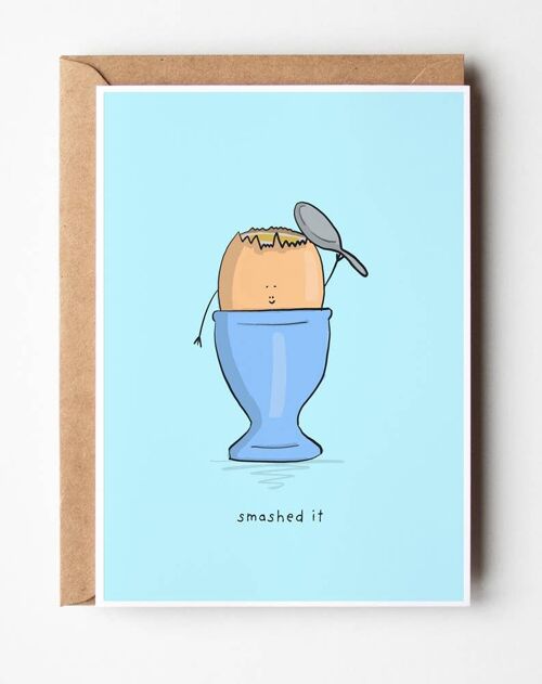 Smashed it Congratulations Greeting Card , SKU099