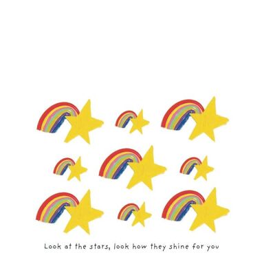 Stars and Rainbows Art Print , SKU102