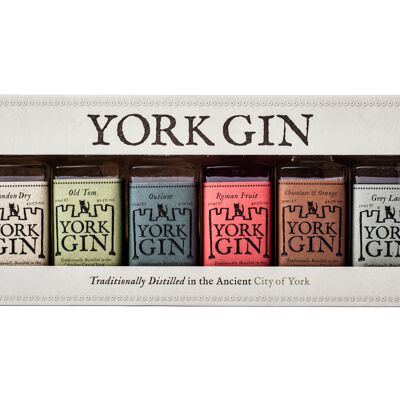 Tasting Collection of Six York Gin Minis