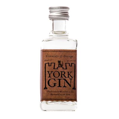 York Gin 5cl Miniatures - York Gin Chocolate and Orange - 42.5% - Case of 20