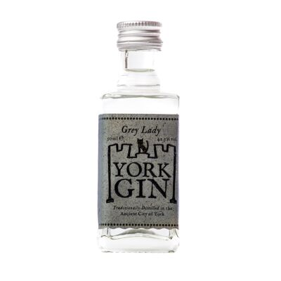York Gin 5cl Miniatures - York Gin Grey Lady - 42.5% - Case of 20