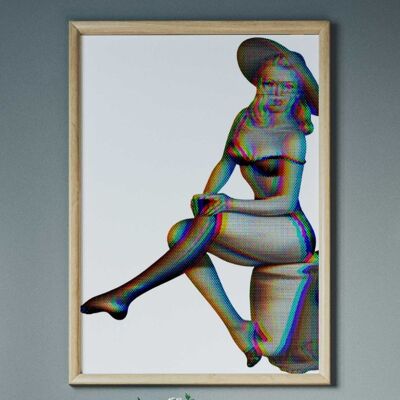 3D Thigh High - Wall Art Print