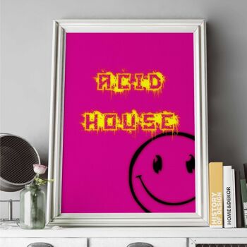 Acid House - Impression d'art mural 2