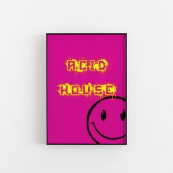 Acid House - Impression d'art mural 4