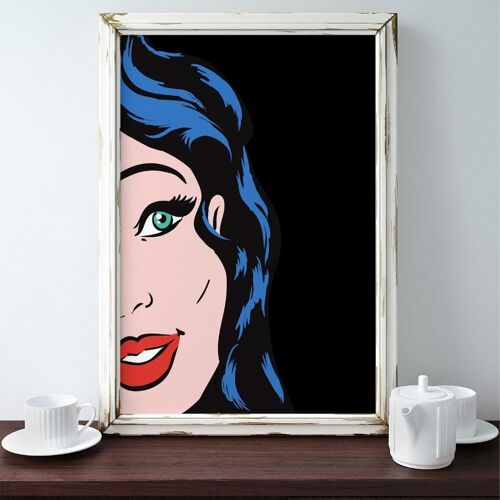 Blue Hair - Wall Art Print