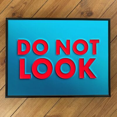 Do Not Look-Classy Cut Out Words