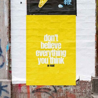 Don't Believe Everything- Wall Art Print