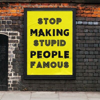 Famous People - Wall Art Print