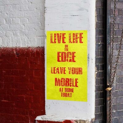 Life On The Edge - Stampa artistica da parete