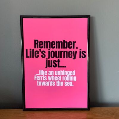 Life's a Journey- Wall Art Print