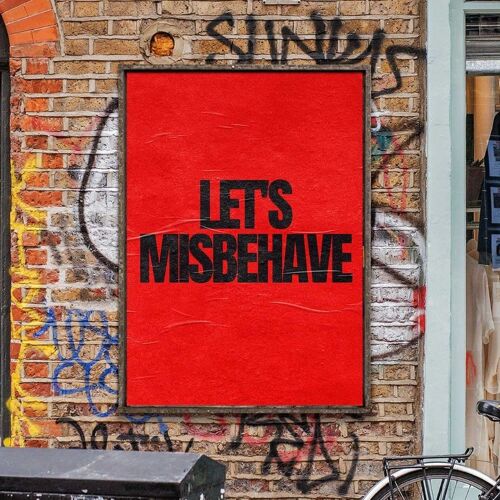 Misbehaving- Wall Art Print